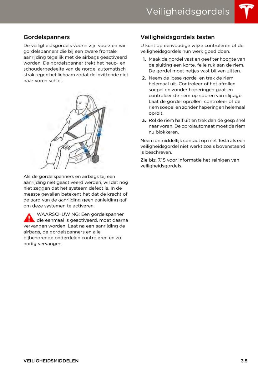 Tesla S handleiding / page 27