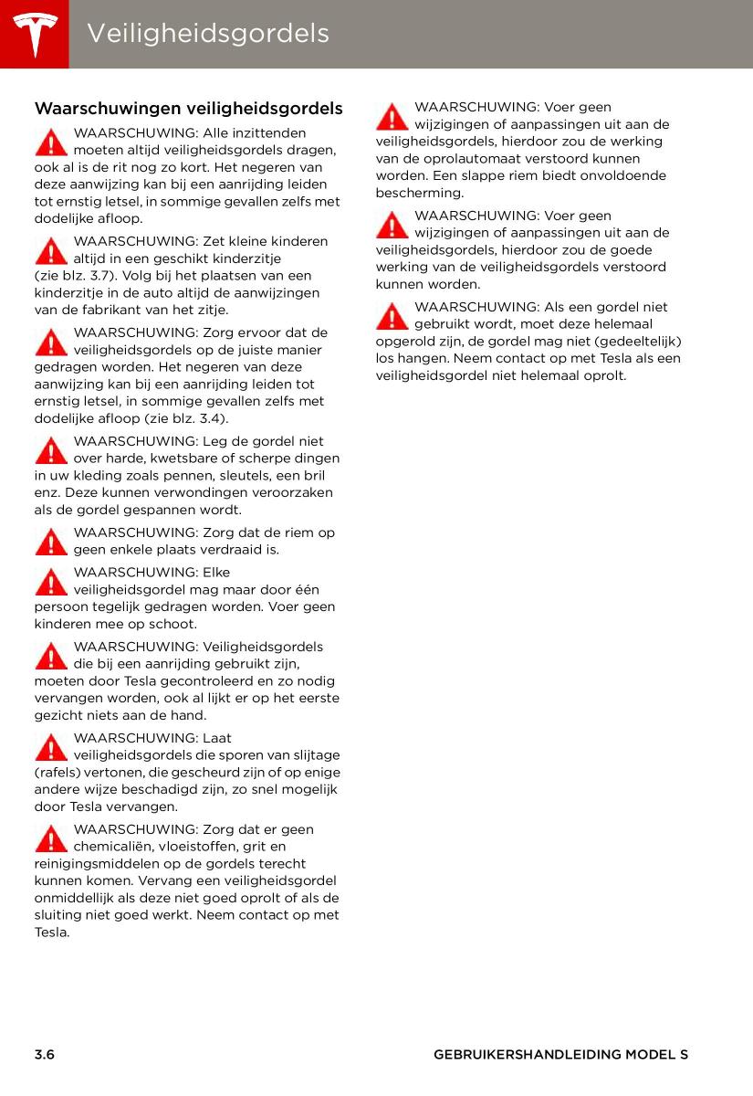 Tesla S handleiding / page 28