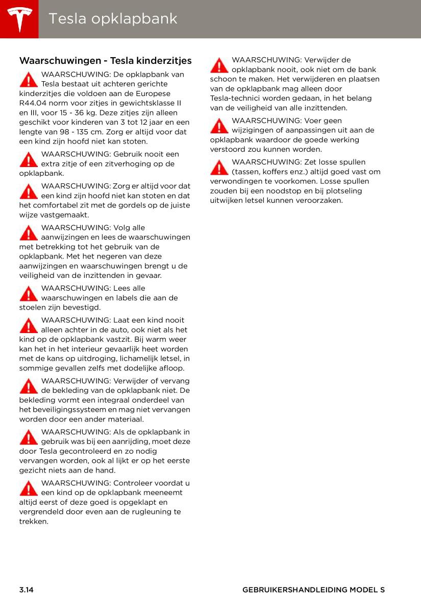 Tesla S handleiding / page 36