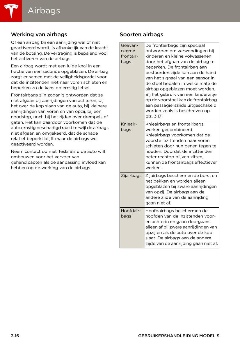 Tesla S handleiding / page 38