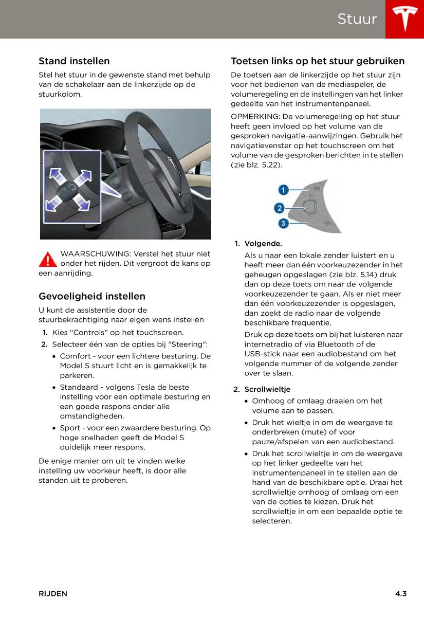 Tesla S handleiding / page 43