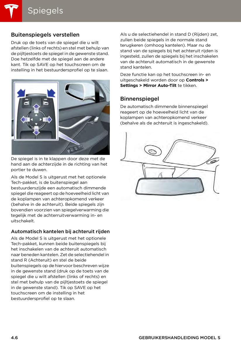 Tesla S handleiding / page 46