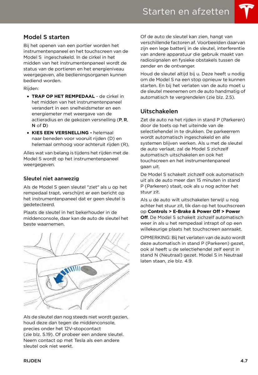 Tesla S handleiding / page 47