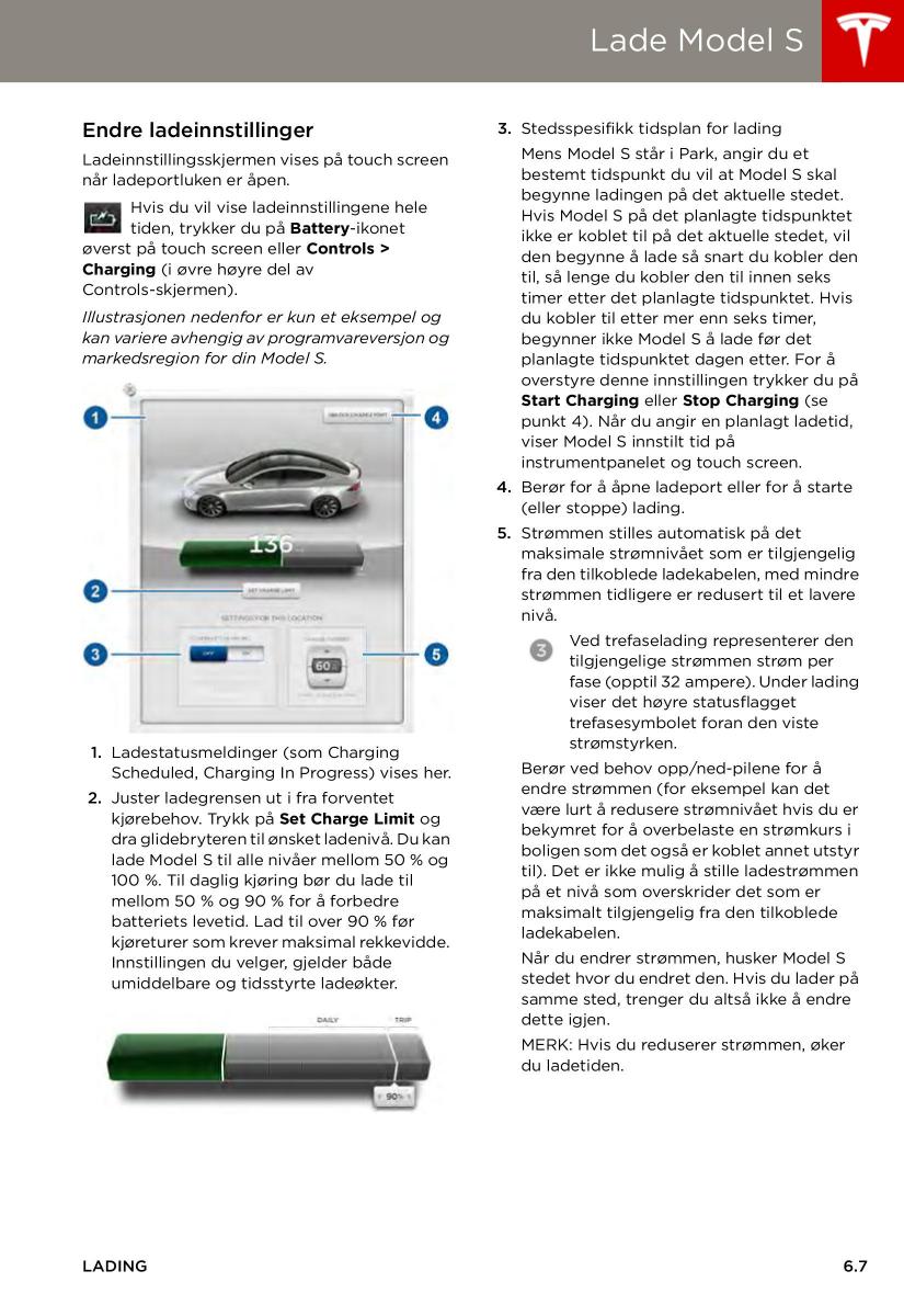 Tesla S bruksanvisningen / page 97