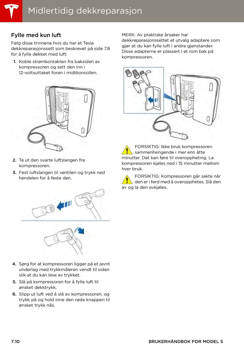 Tesla S bruksanvisningen / page 108