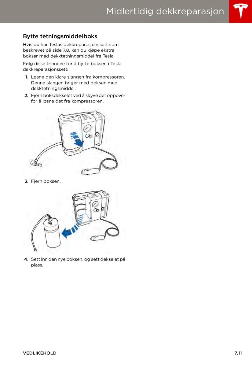 Tesla S bruksanvisningen / page 109