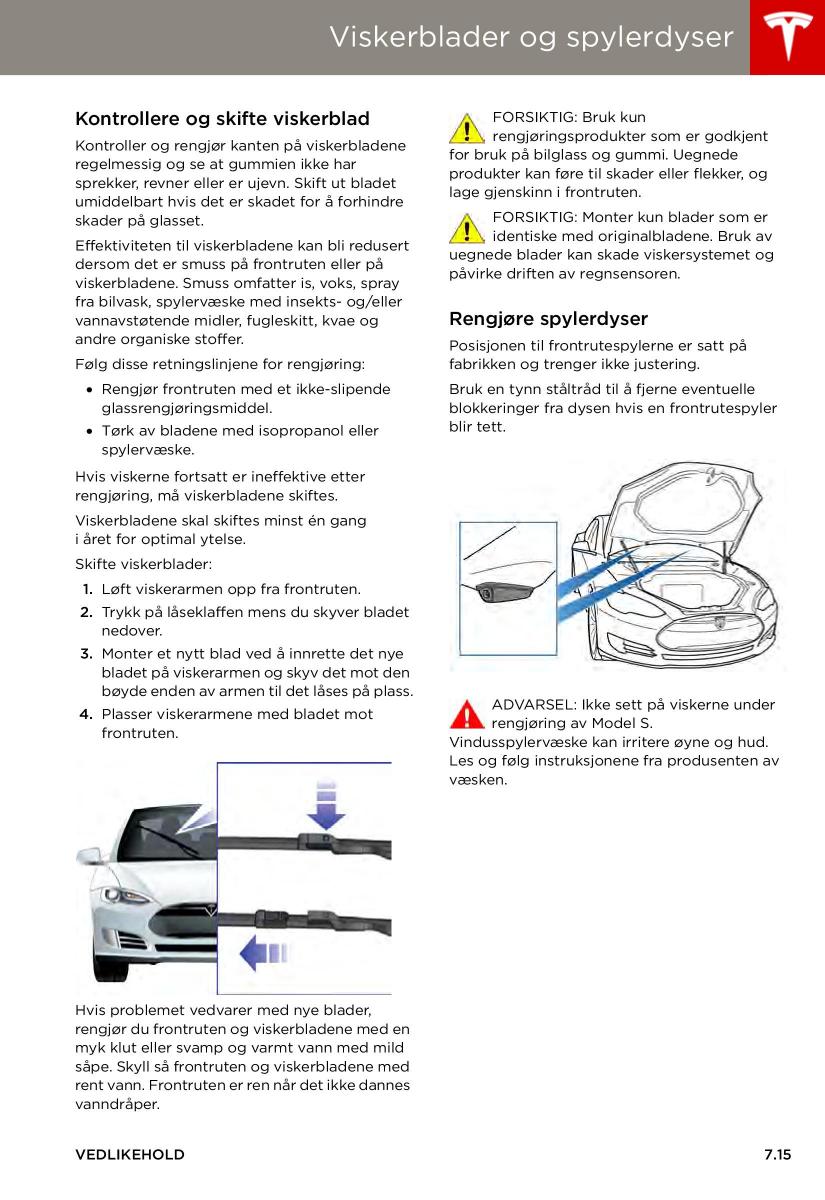 Tesla S bruksanvisningen / page 113