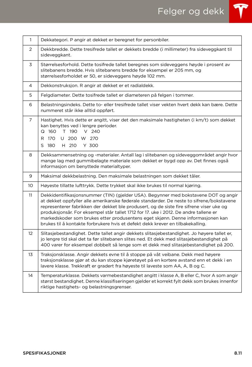 Tesla S bruksanvisningen / page 133