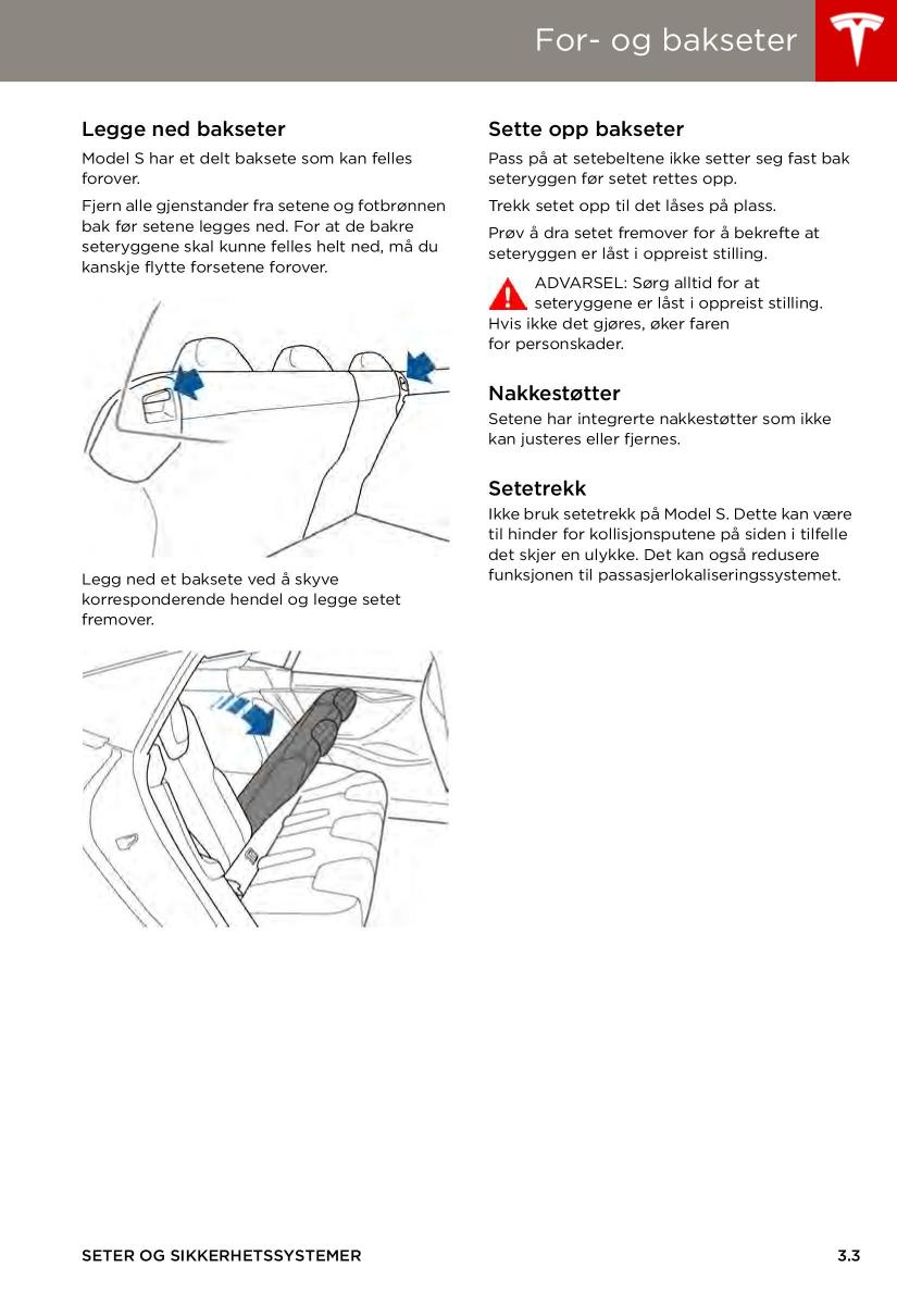 Tesla S bruksanvisningen / page 25