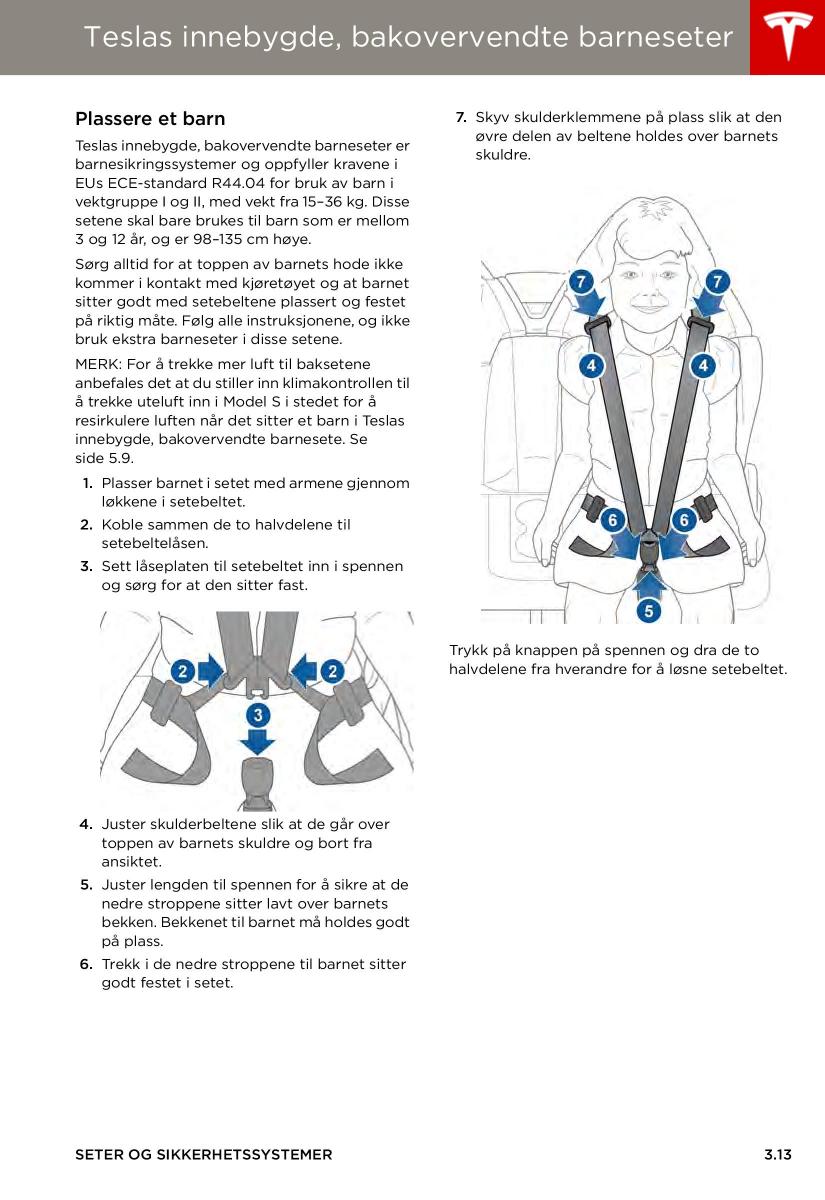 Tesla S bruksanvisningen / page 35