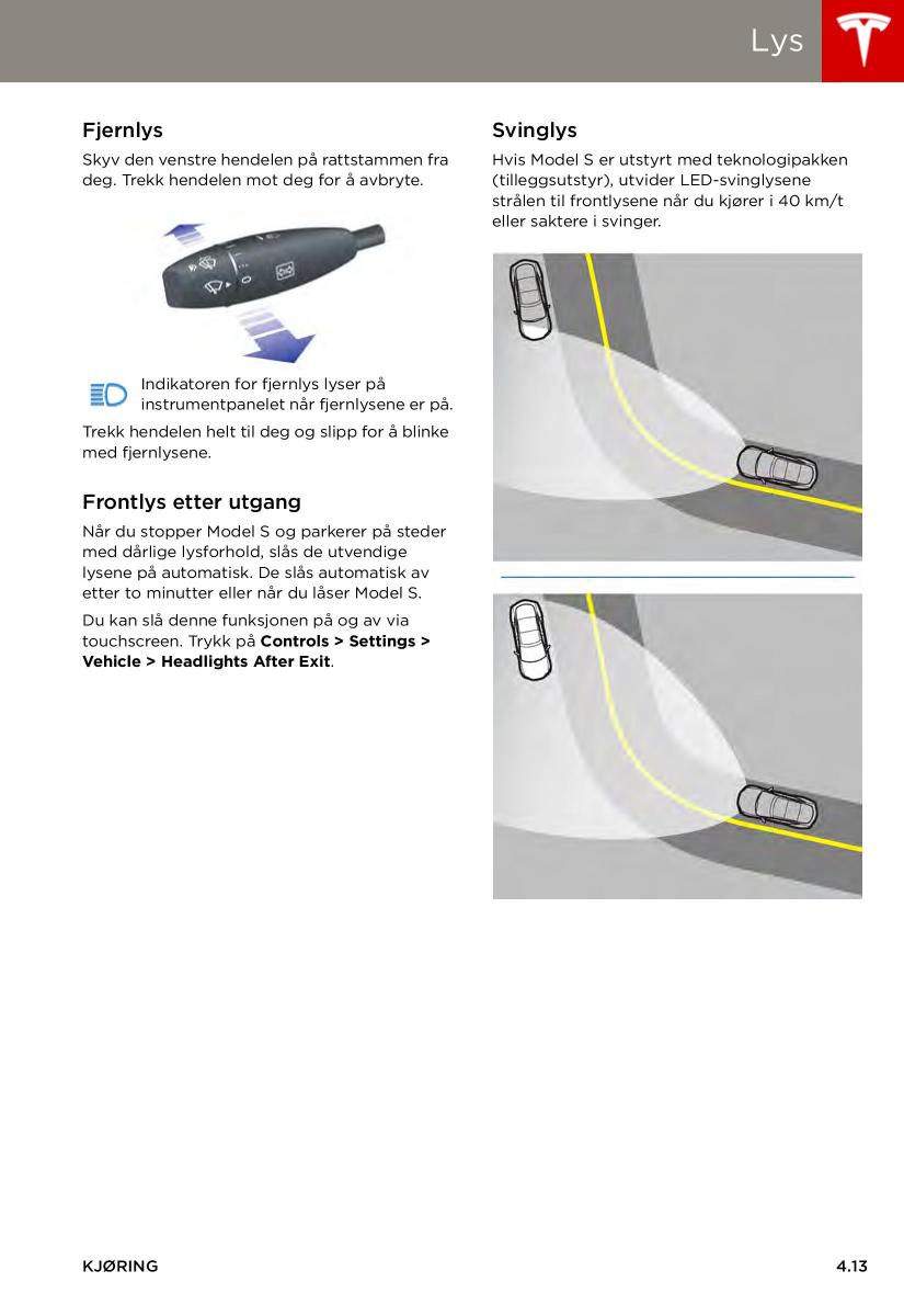 Tesla S bruksanvisningen / page 53