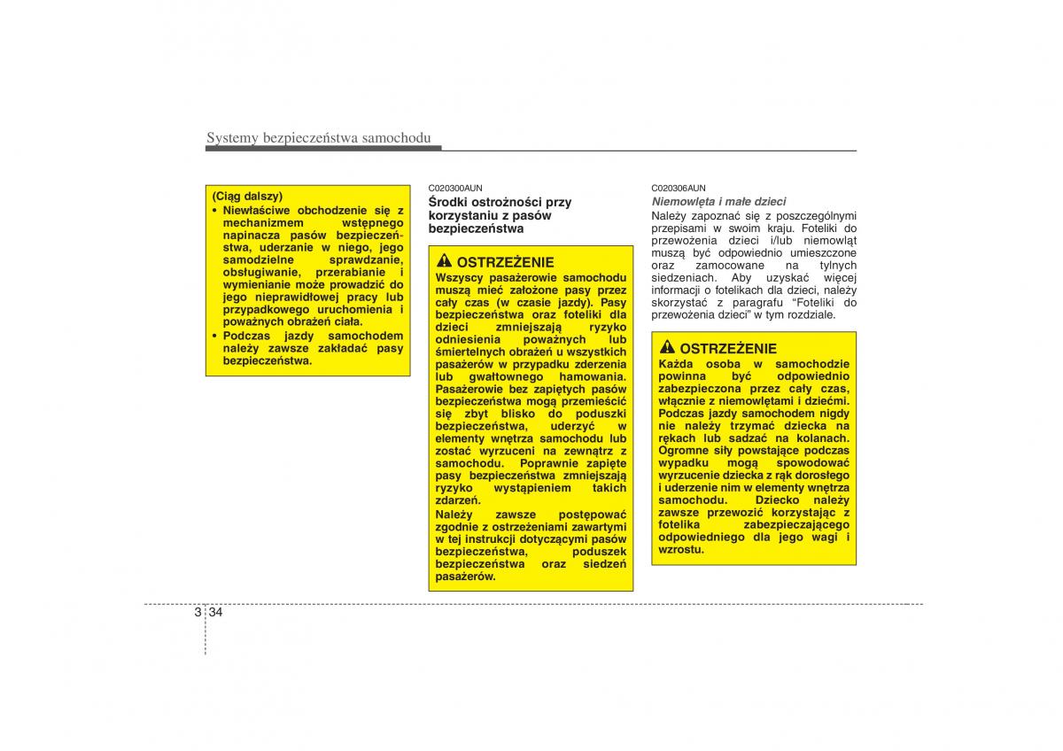 KIA Carens II 2 instrukcja obslugi / page 56