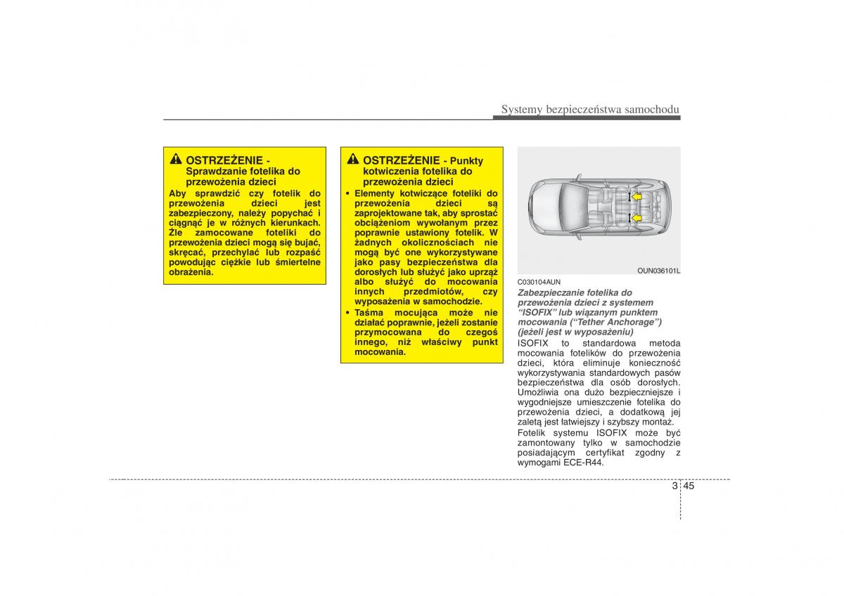 KIA Carens II 2 instrukcja obslugi / page 67