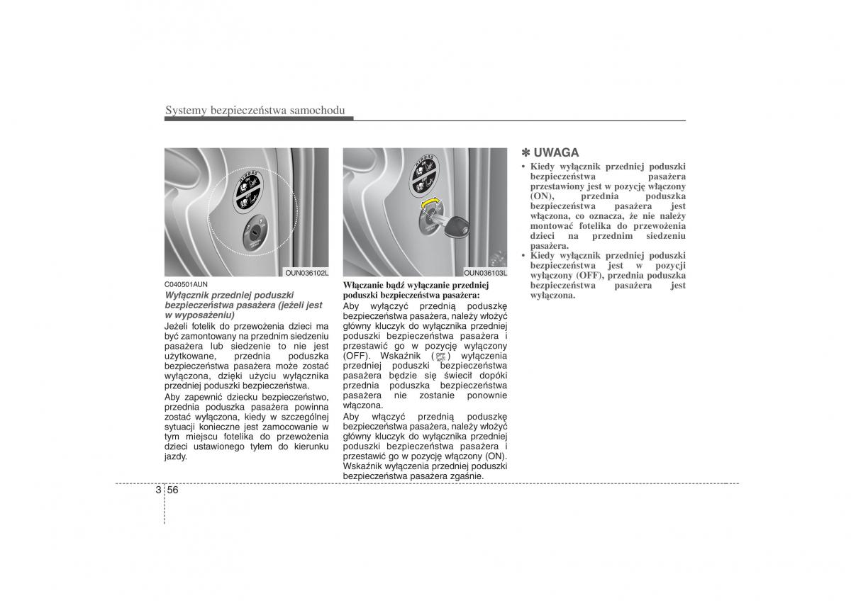 KIA Carens II 2 instrukcja obslugi / page 78