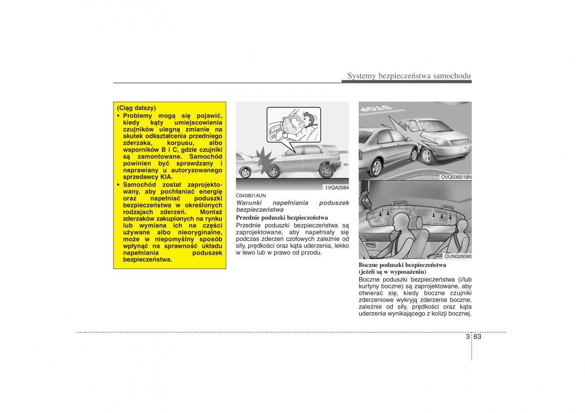 KIA Carens II 2 instrukcja obslugi / page 85