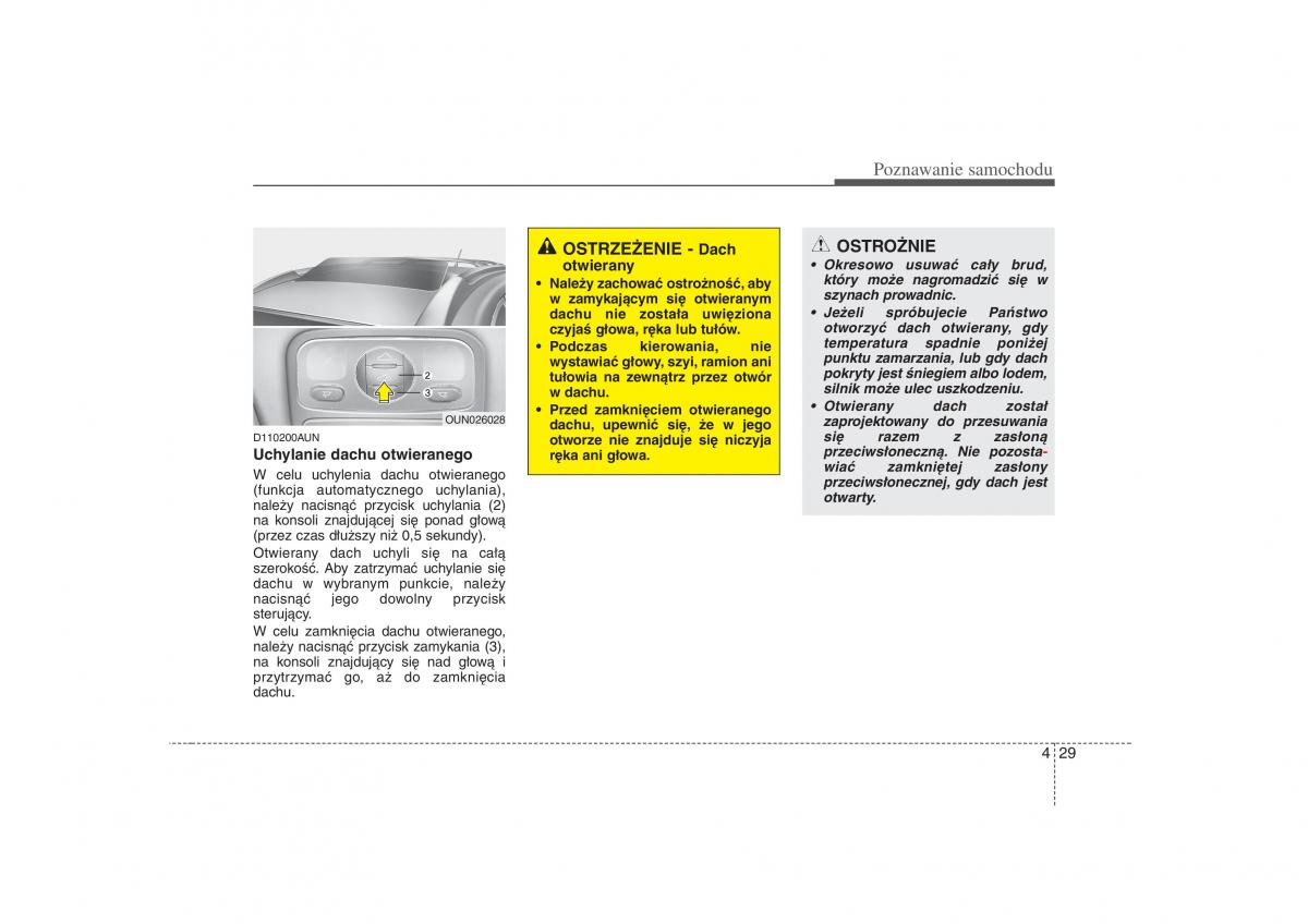 KIA Carens II 2 instrukcja obslugi / page 124