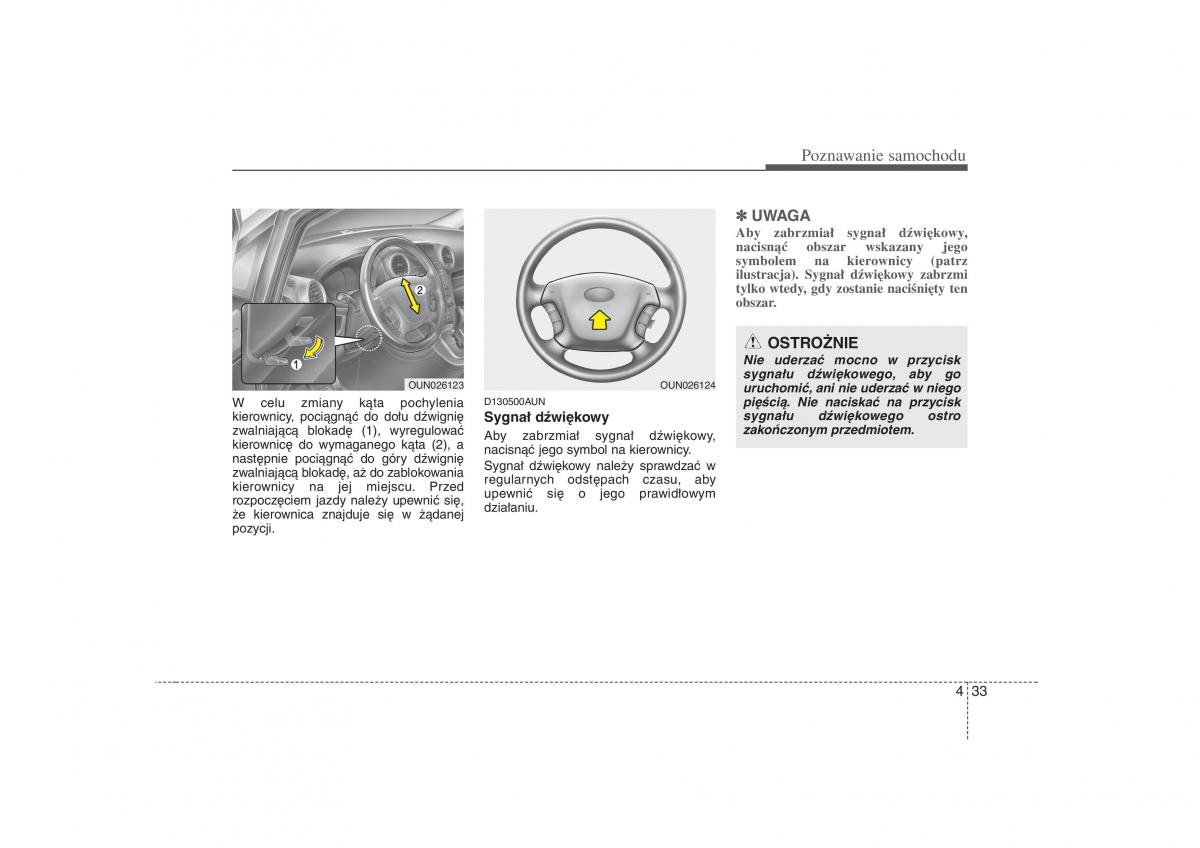 KIA Carens II 2 instrukcja obslugi / page 128