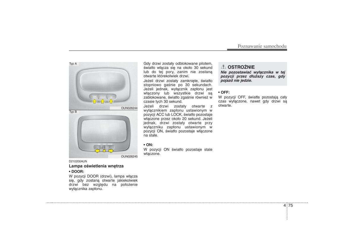 KIA Carens II 2 instrukcja obslugi / page 170