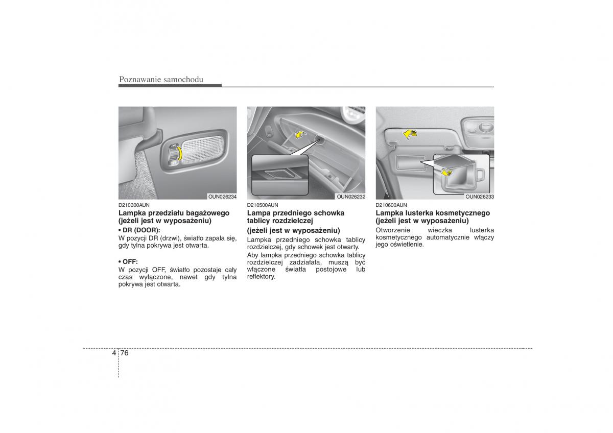 KIA Carens II 2 instrukcja obslugi / page 171