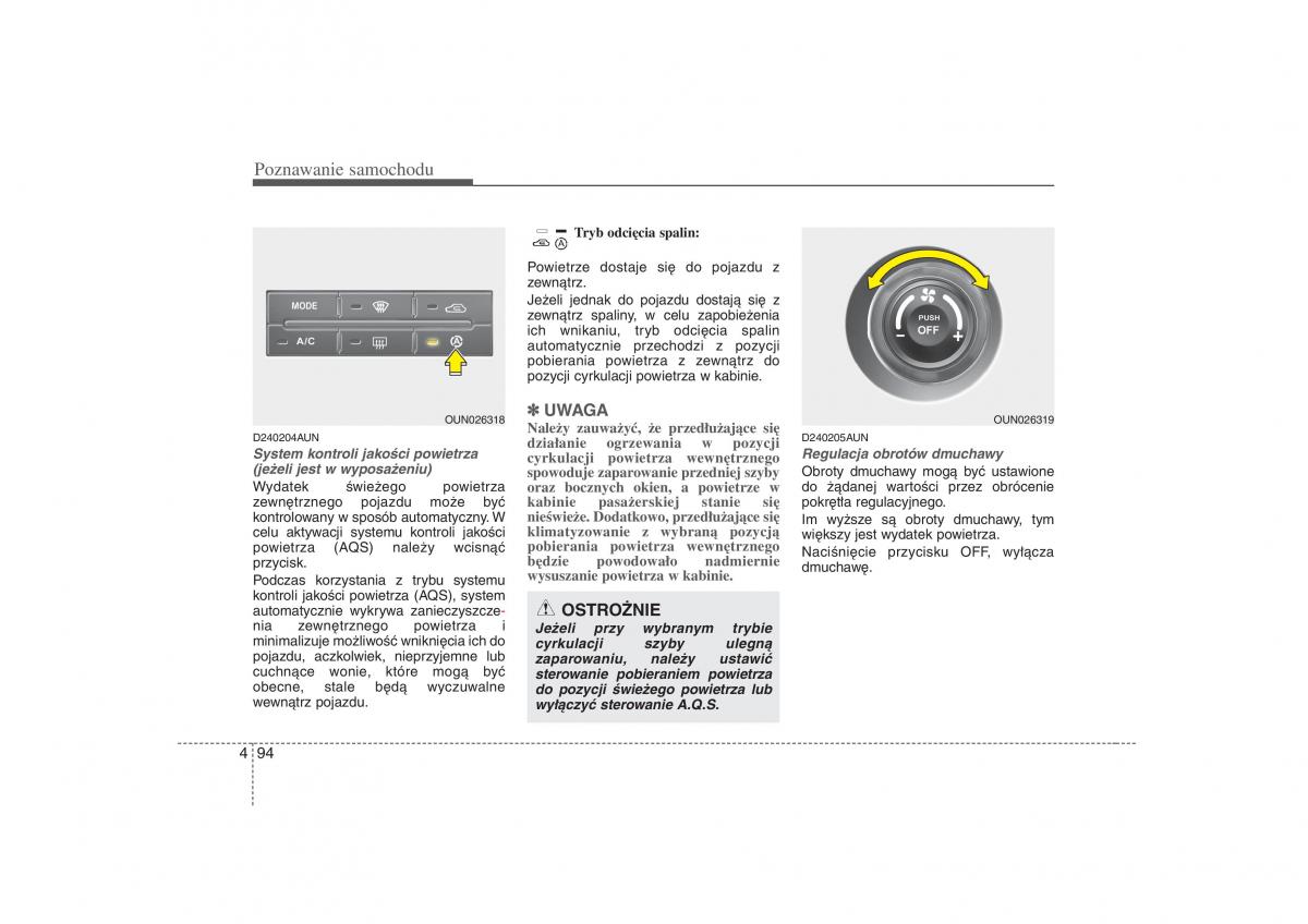 KIA Carens II 2 instrukcja obslugi / page 189