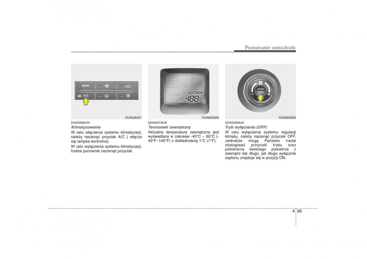 KIA Carens II 2 instrukcja obslugi / page 190