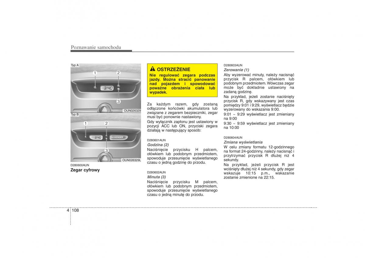 KIA Carens II 2 instrukcja obslugi / page 203