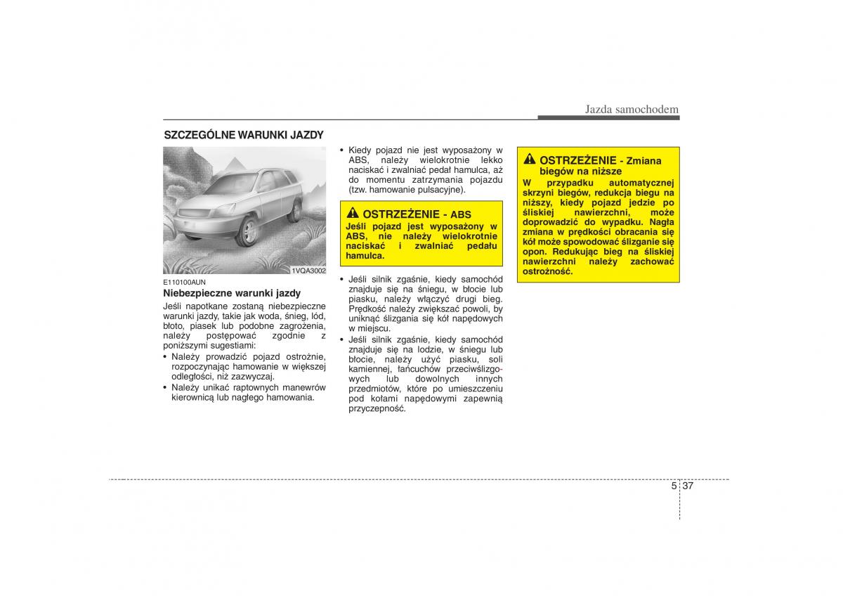 KIA Carens II 2 instrukcja obslugi / page 245