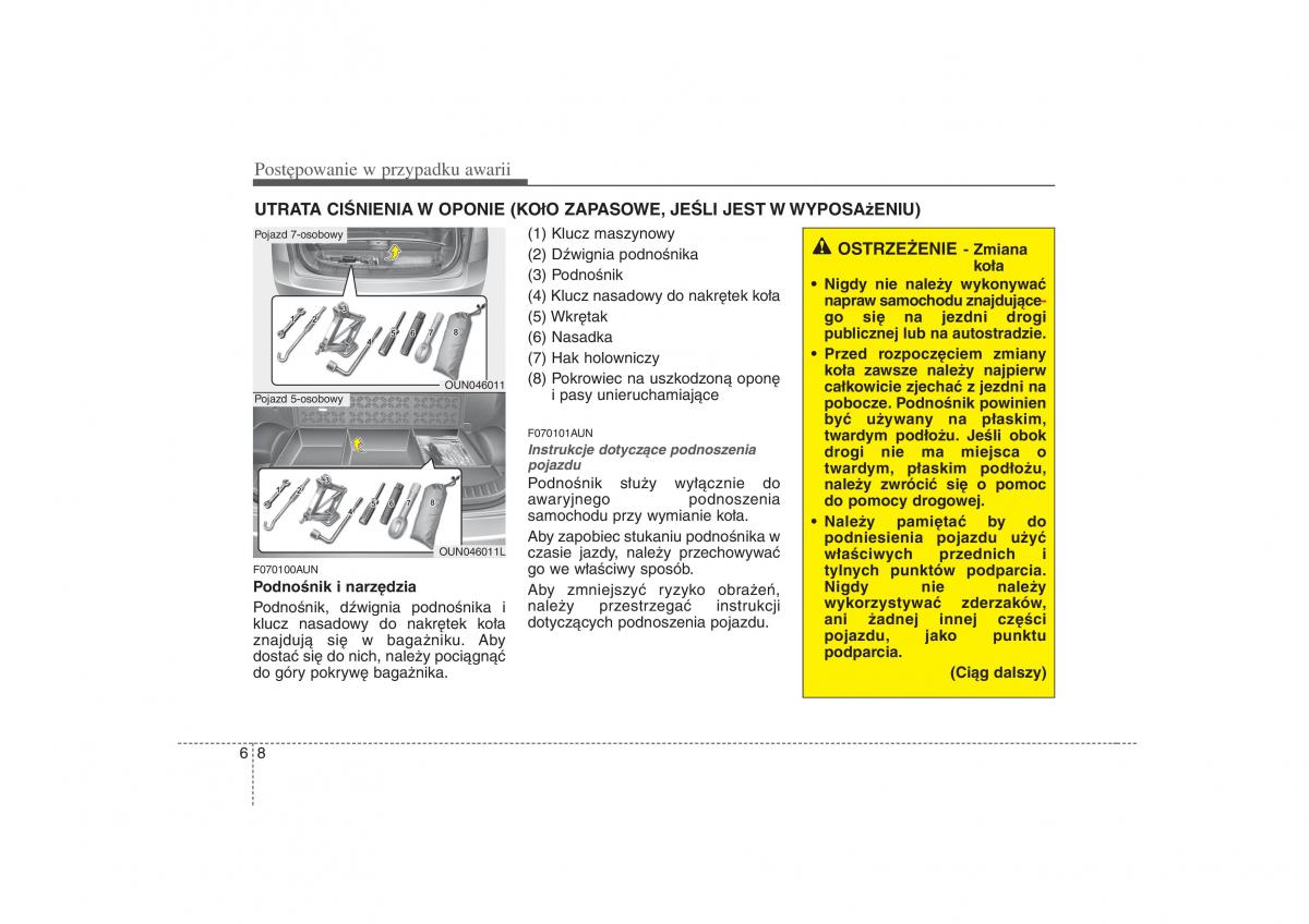 KIA Carens II 2 instrukcja obslugi / page 273