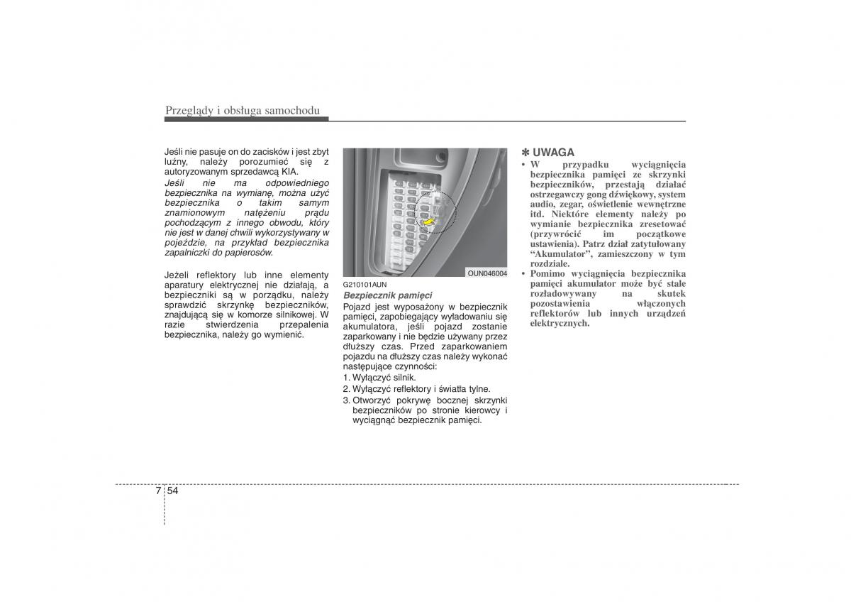 KIA Carens II 2 instrukcja obslugi / page 351