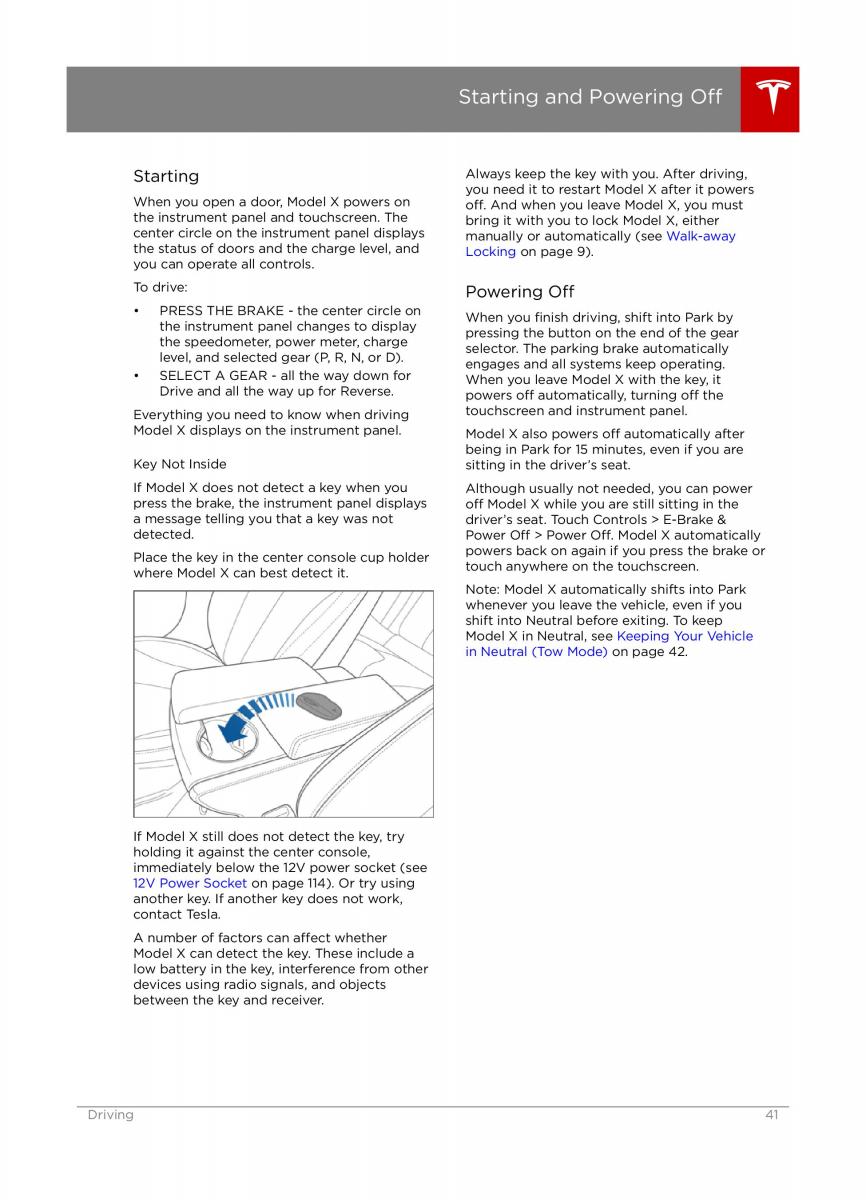 Tesla X owners manual / page 41