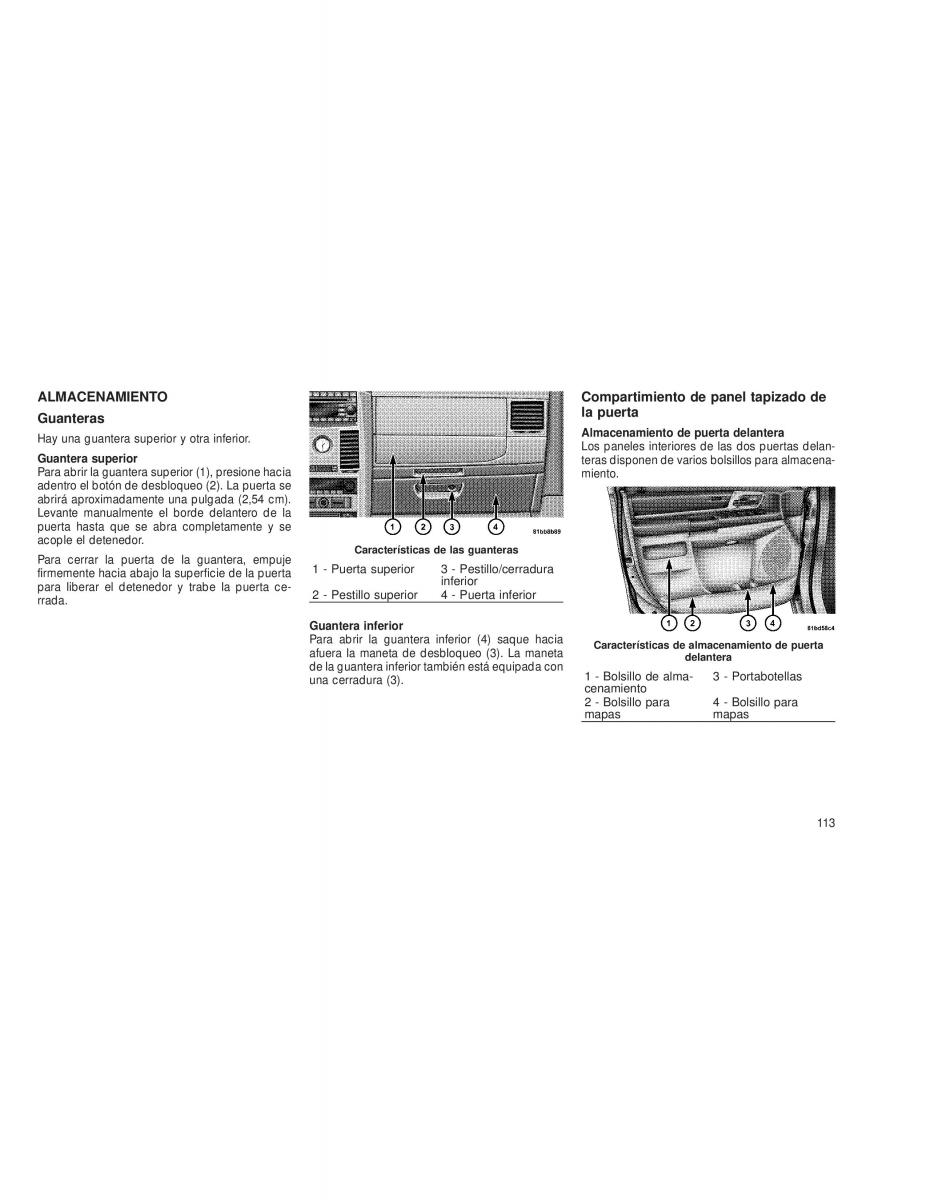 Chrysler Voyager V 5 Town and Country Lancia Voyager manual del propietario / page 116