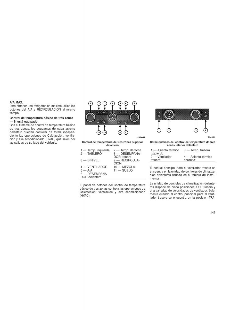 Chrysler Voyager V 5 Town and Country Lancia Voyager manual del propietario / page 150