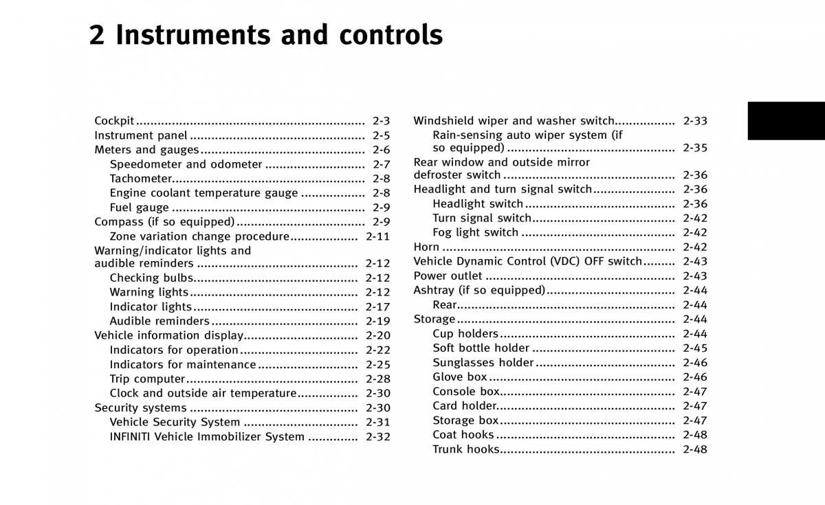 Infiniti Q50 owners manual / page 76