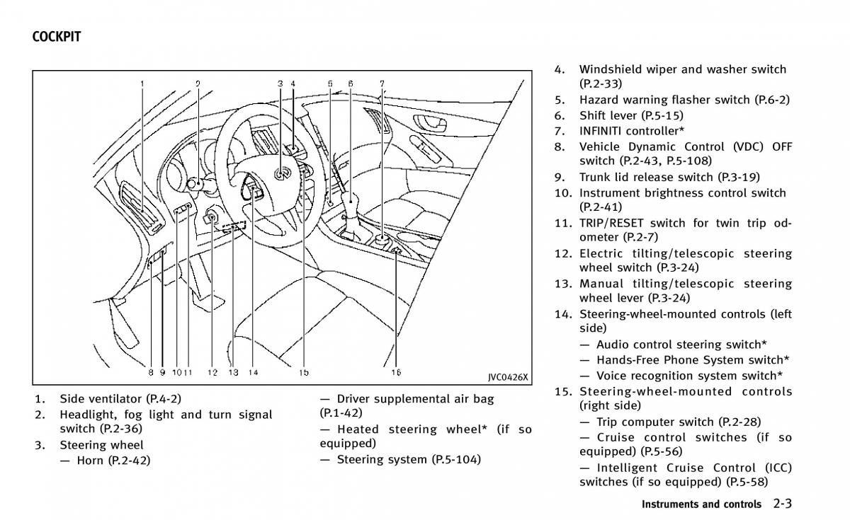 Infiniti Q50 owners manual / page 78