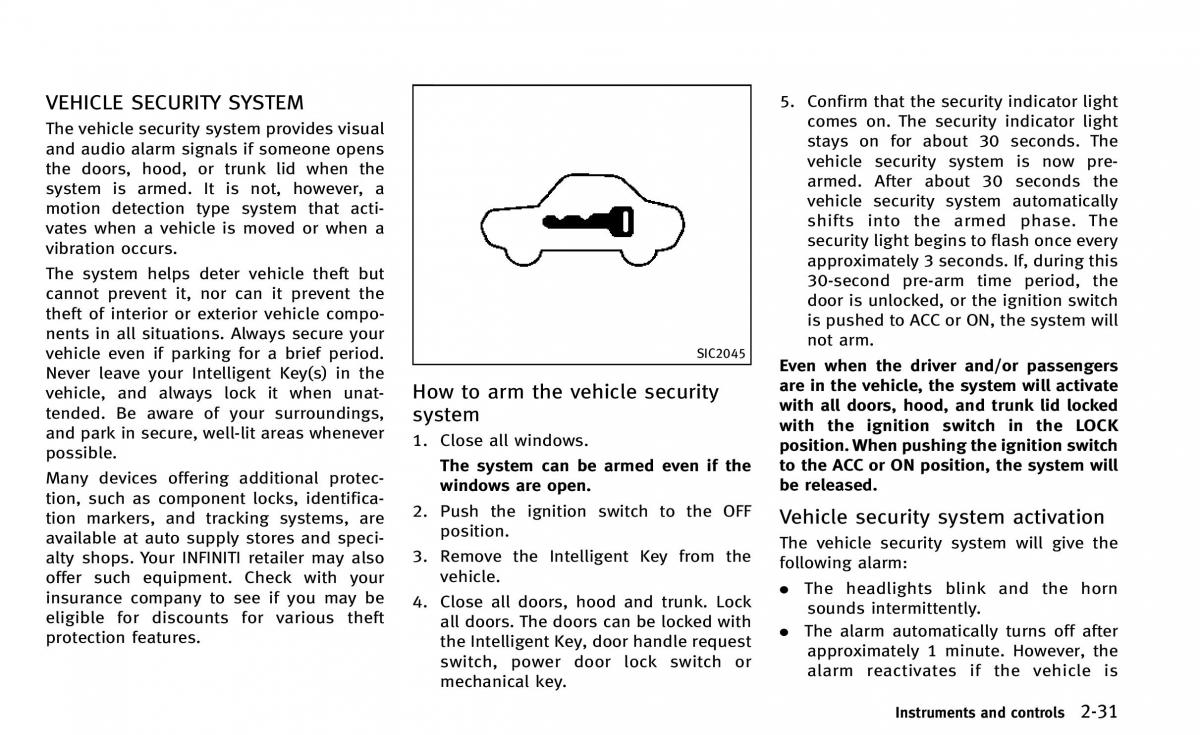 Infiniti Q50 owners manual / page 106