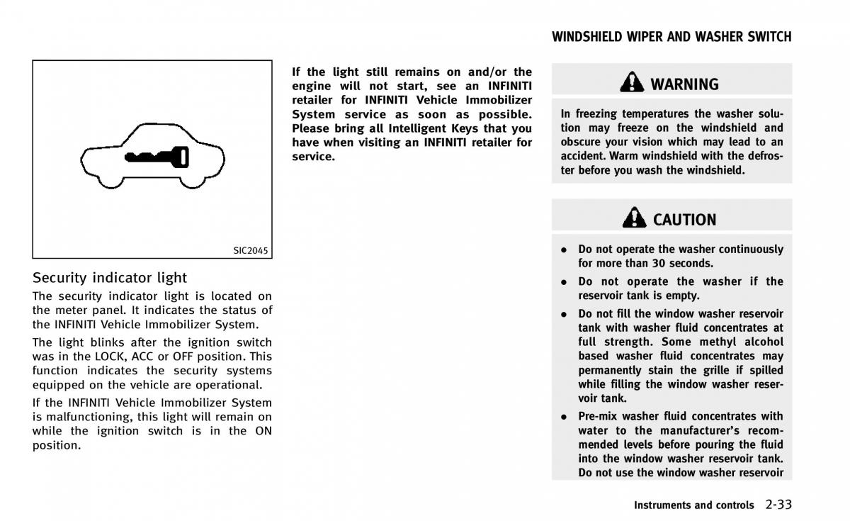 Infiniti Q50 owners manual / page 108