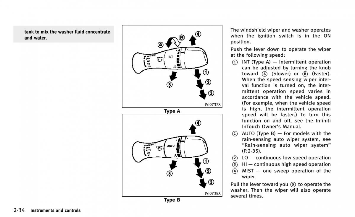 Infiniti Q50 owners manual / page 109