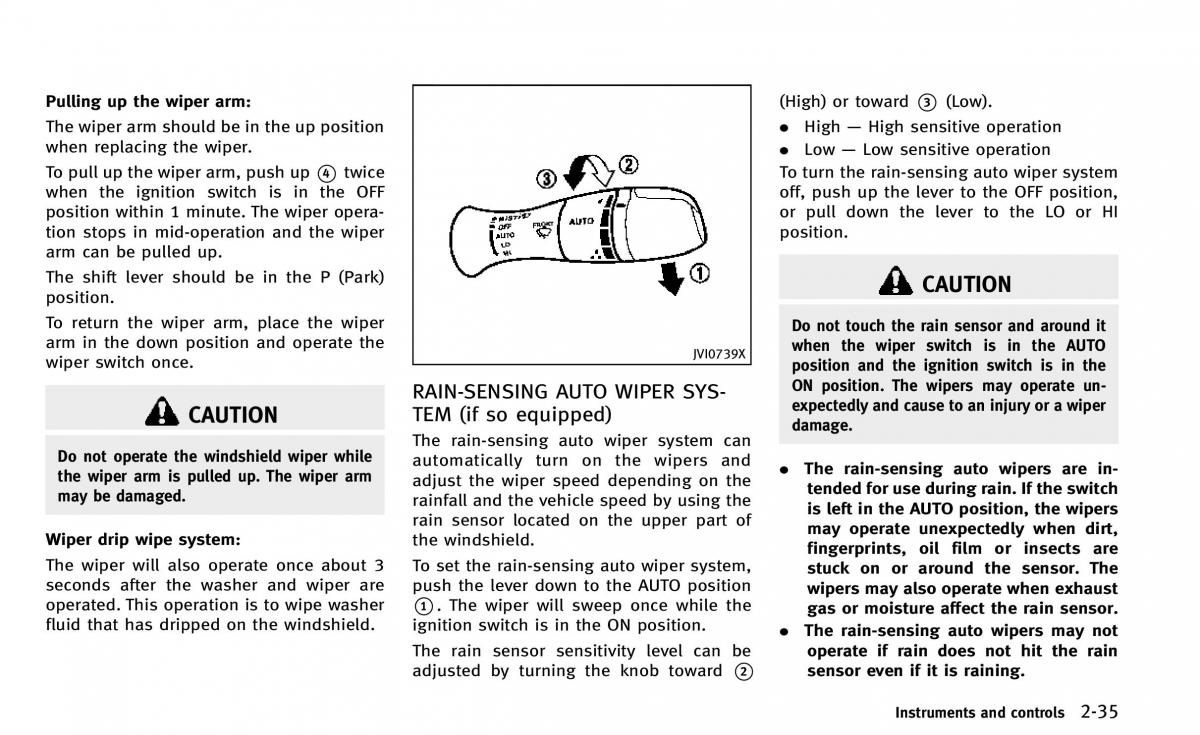 Infiniti Q50 owners manual / page 110