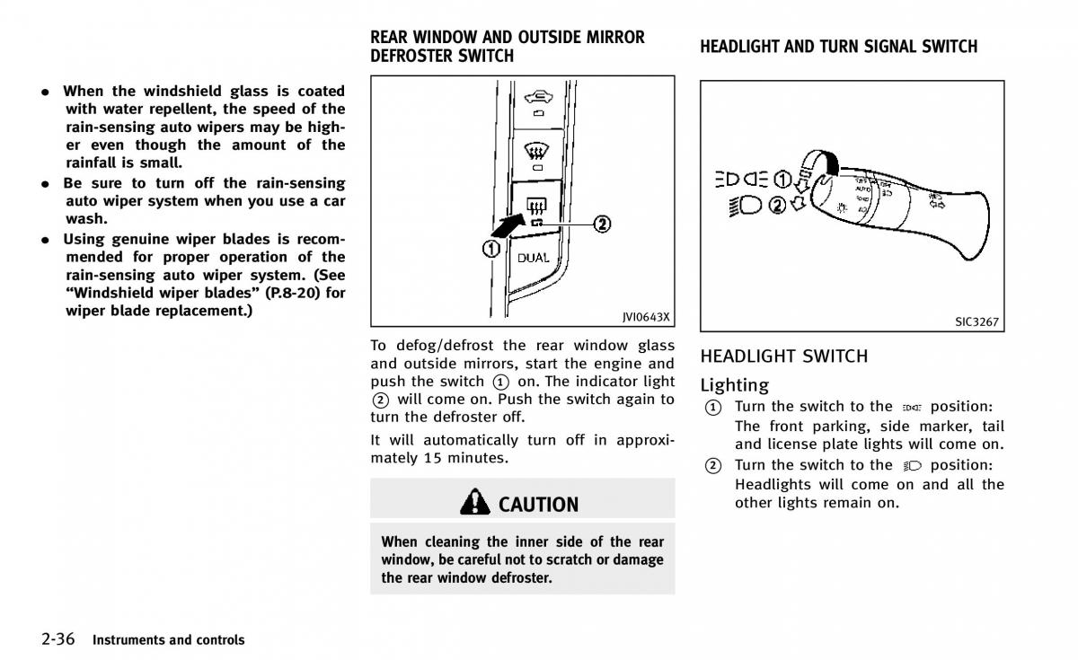 Infiniti Q50 owners manual / page 111