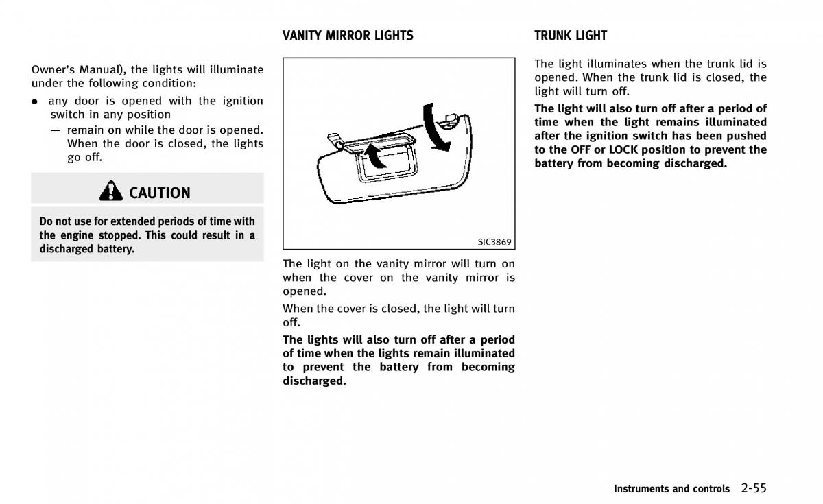 Infiniti Q50 owners manual / page 130