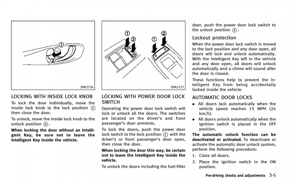 Infiniti Q50 owners manual / page 140