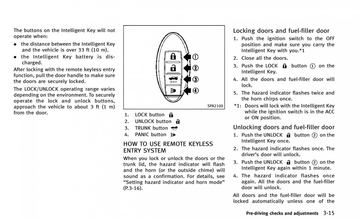 Infiniti Q50 owners manual / page 150