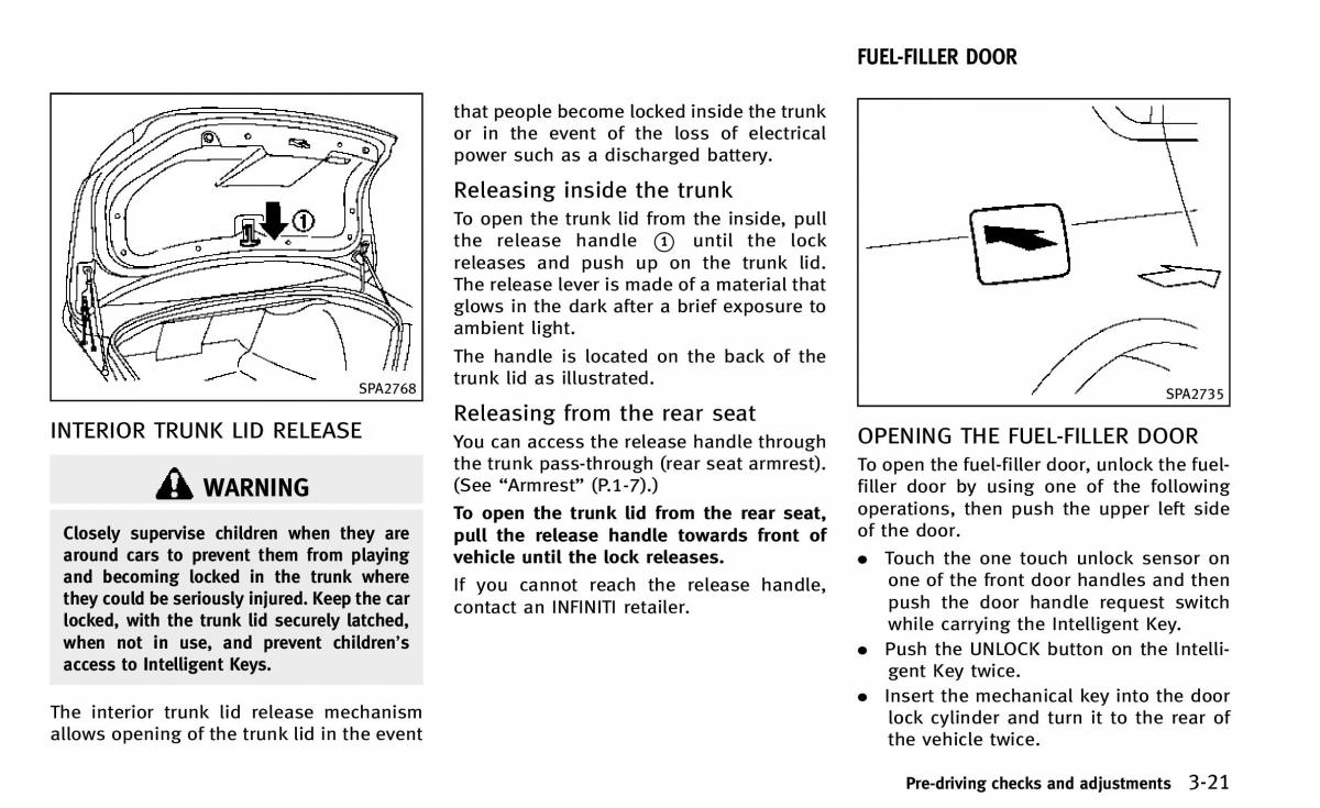 Infiniti Q50 owners manual / page 156