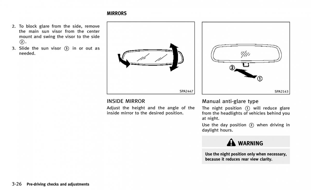 Infiniti Q50 owners manual / page 161