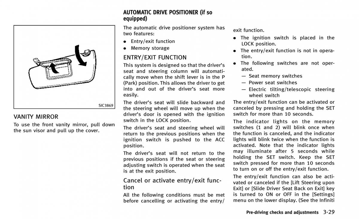 Infiniti Q50 owners manual / page 164