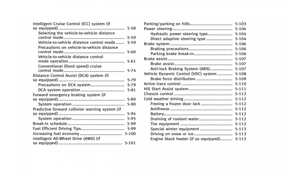 Infiniti Q50 owners manual / page 173