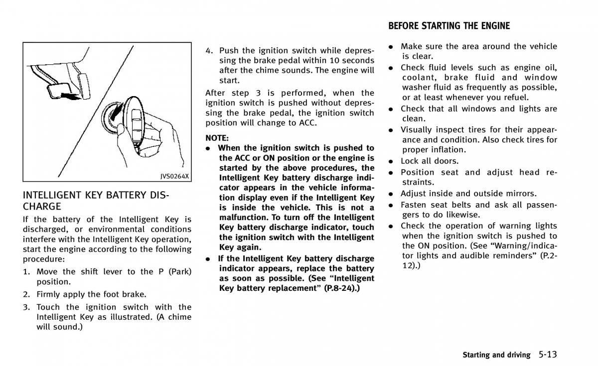 Infiniti Q50 owners manual / page 184