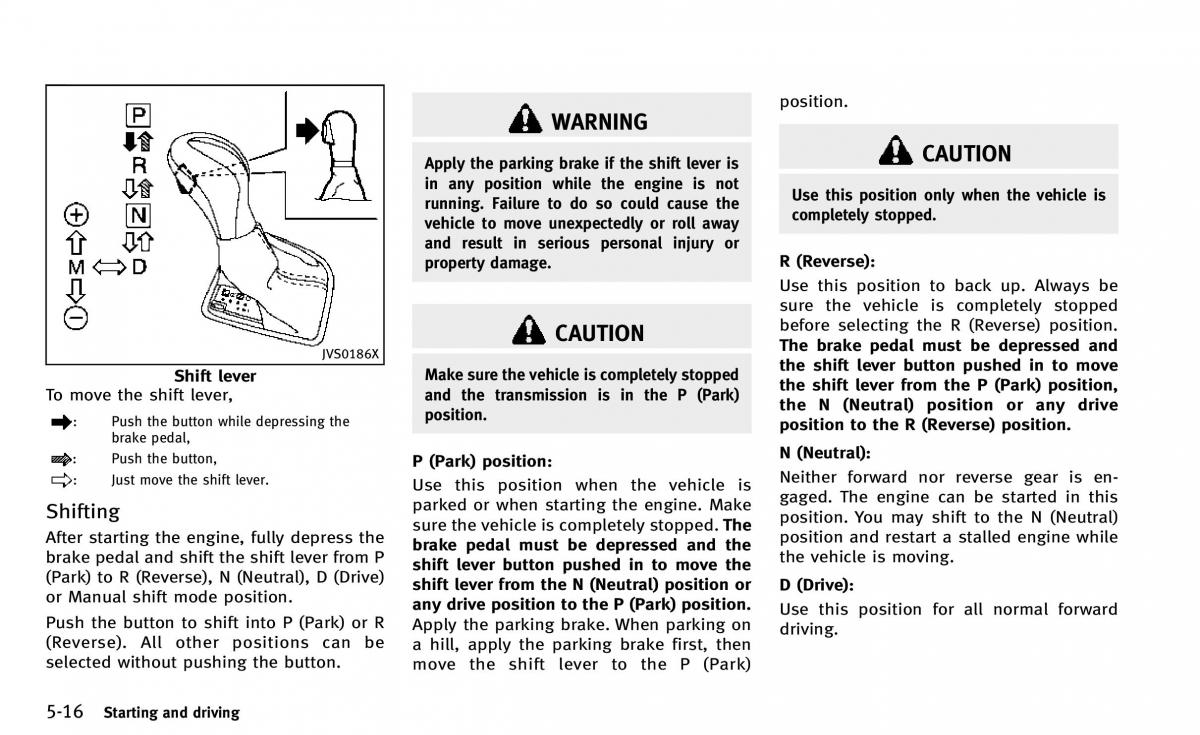 Infiniti Q50 owners manual / page 187