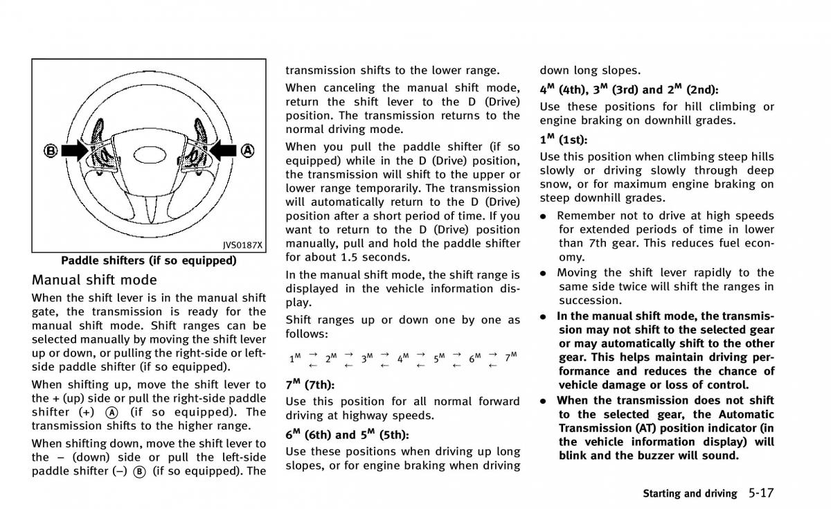 Infiniti Q50 owners manual / page 188