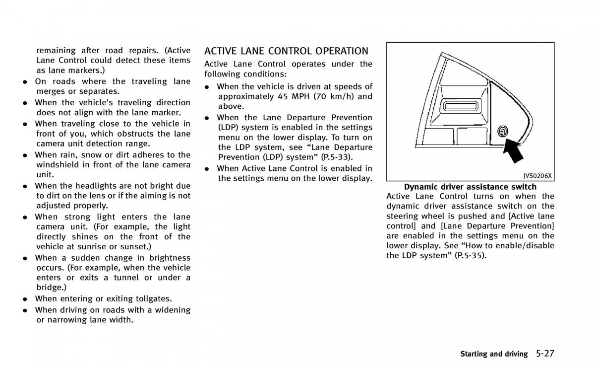 Infiniti Q50 owners manual / page 198